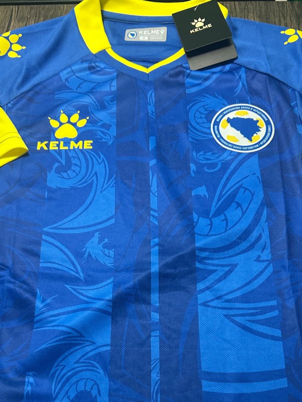 BOSNIA & HERZEGOVINA National Soccer Team JERSEY Men's Sz M,L,XL,2X NWT by Kelme